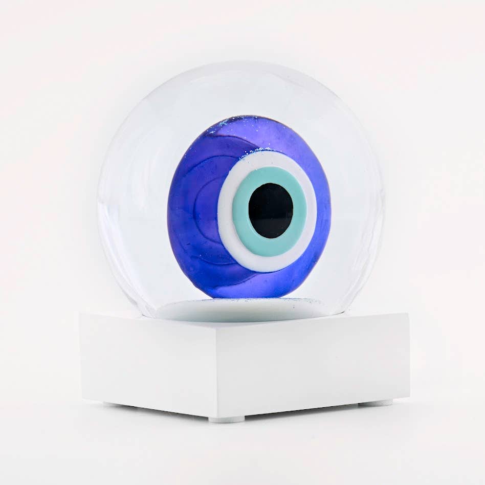 Evil Eye Snow Globe