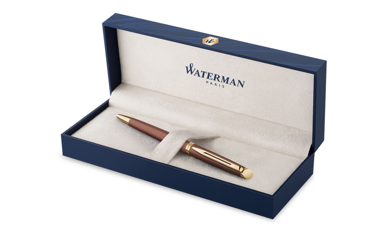 Waterman Hémisphère Understated Edit Metallic Copper Red with Gold Trim Ballpoint Pen