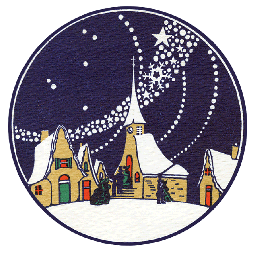 Vintage Christmas - Holiday Sticker Box