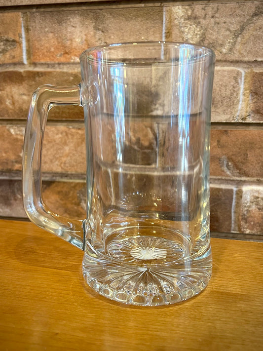 25 oz Glass Beer Mug with Handle