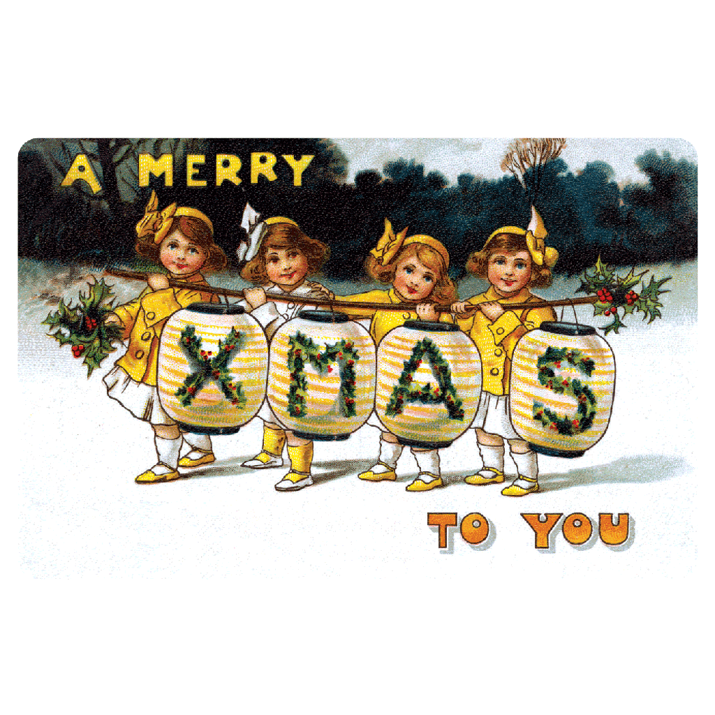 Vintage Christmas - Holiday Sticker Box