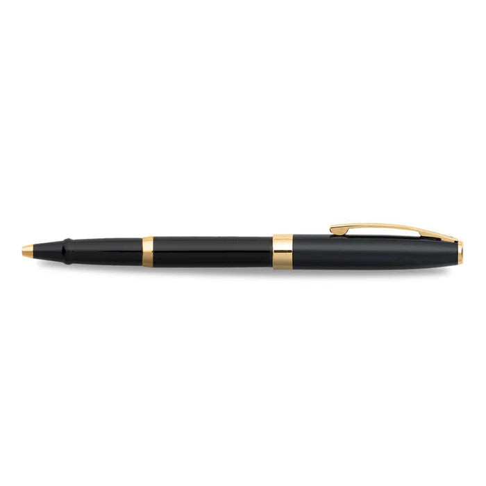 Sheaffer Sagaris 9471 Gloss Black Rollerball Pen With Gold Tone Trim
