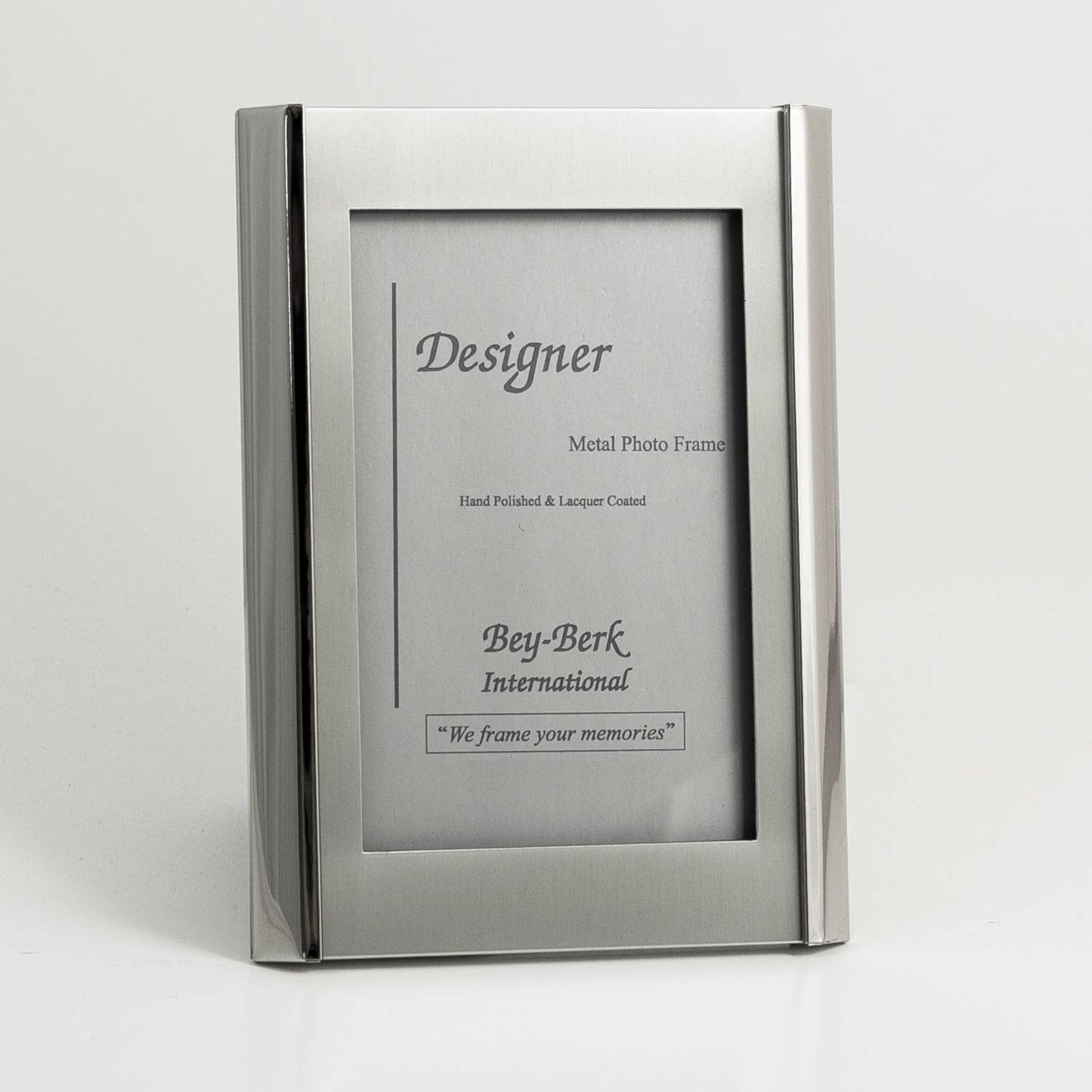 Silver Plated Brushed Metal 4" x 6" Picture Frame