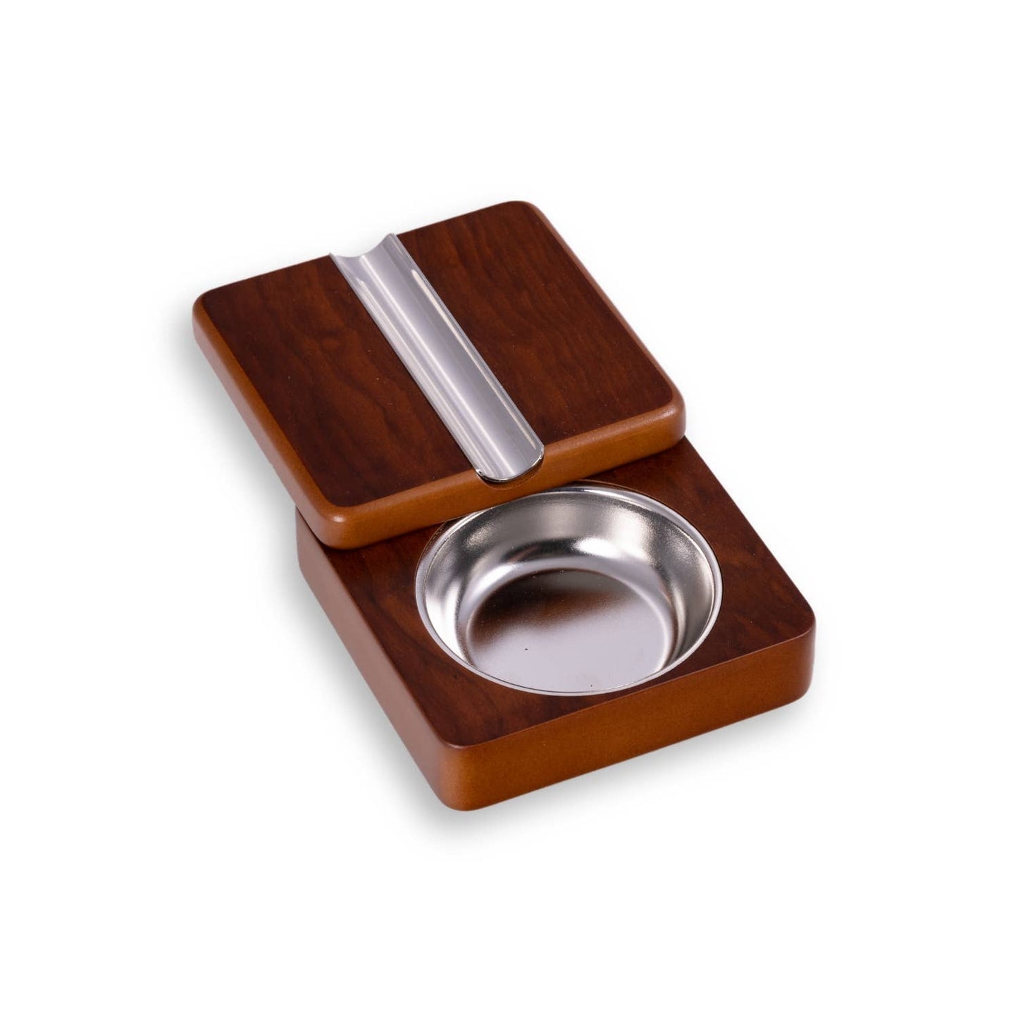 Rosewood Swivel Cigar Ashtray