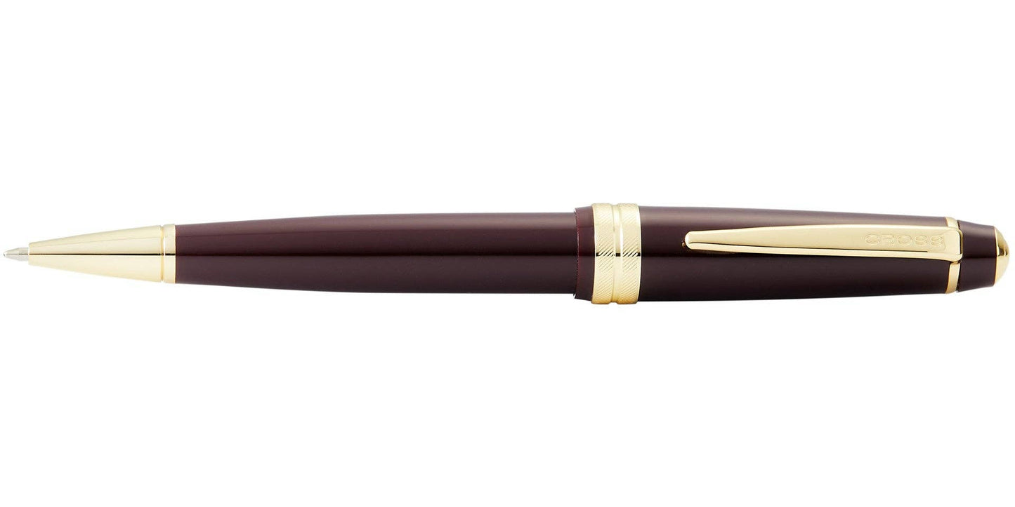 Cross Bailey Light™ Polished Burgundy Resin and Gold Tone Ballpoint Pen