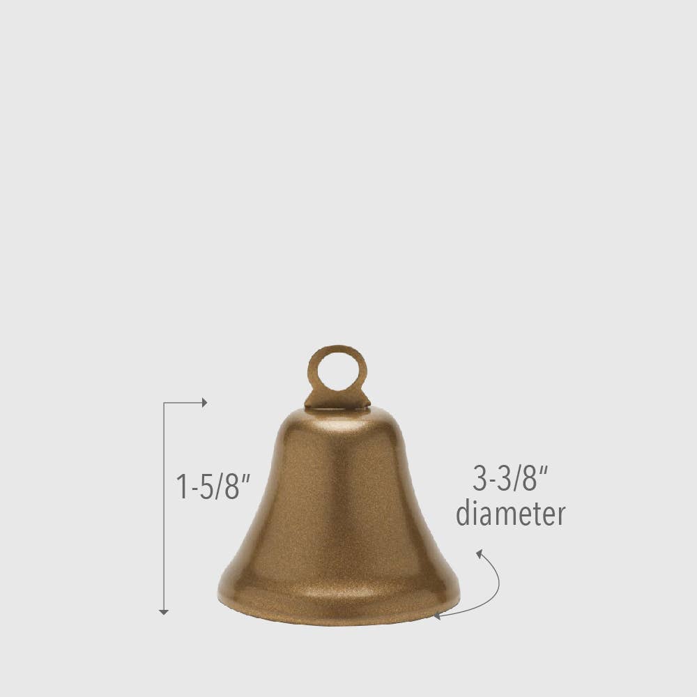 Small Brass Ornament Bell (Buffed & Lacquered)