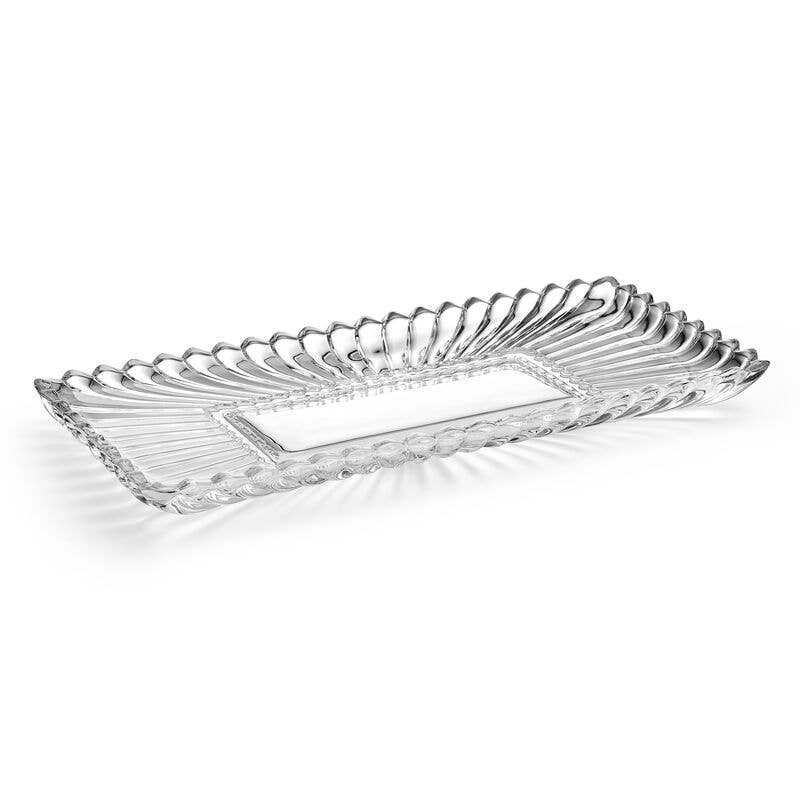 MIkasa Estate 14.75" Lead Free Crystal Tray