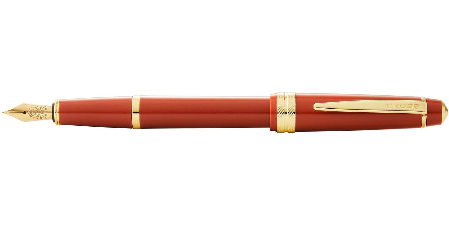 Cross Bailey Light™ Polished Amber Resin and Gold Tone Fine Nib Fountain Pen