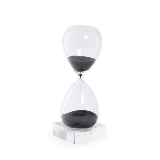 60 Minute Crystal Sand Timer Hourglass on Crystal Base