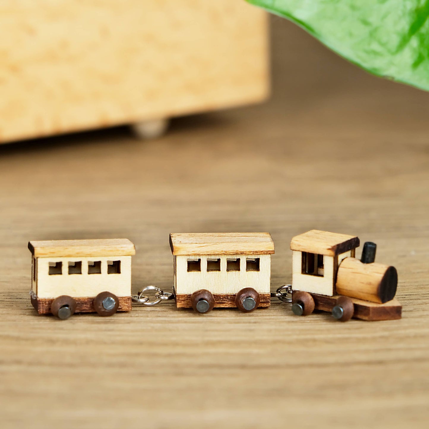 Handcrafted Wind-Up Wooden Tree House Music Box