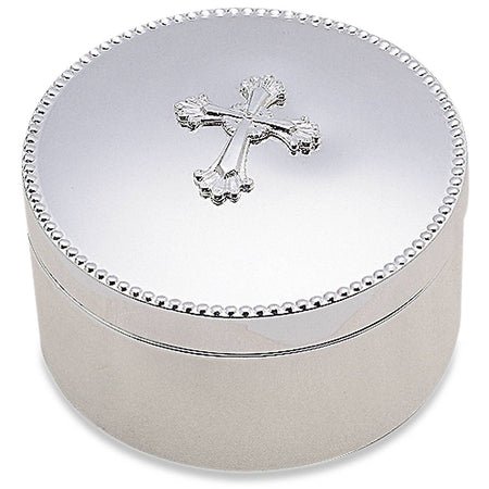 Reed & Barton Abbey Cross Silverplate Keepsake Box