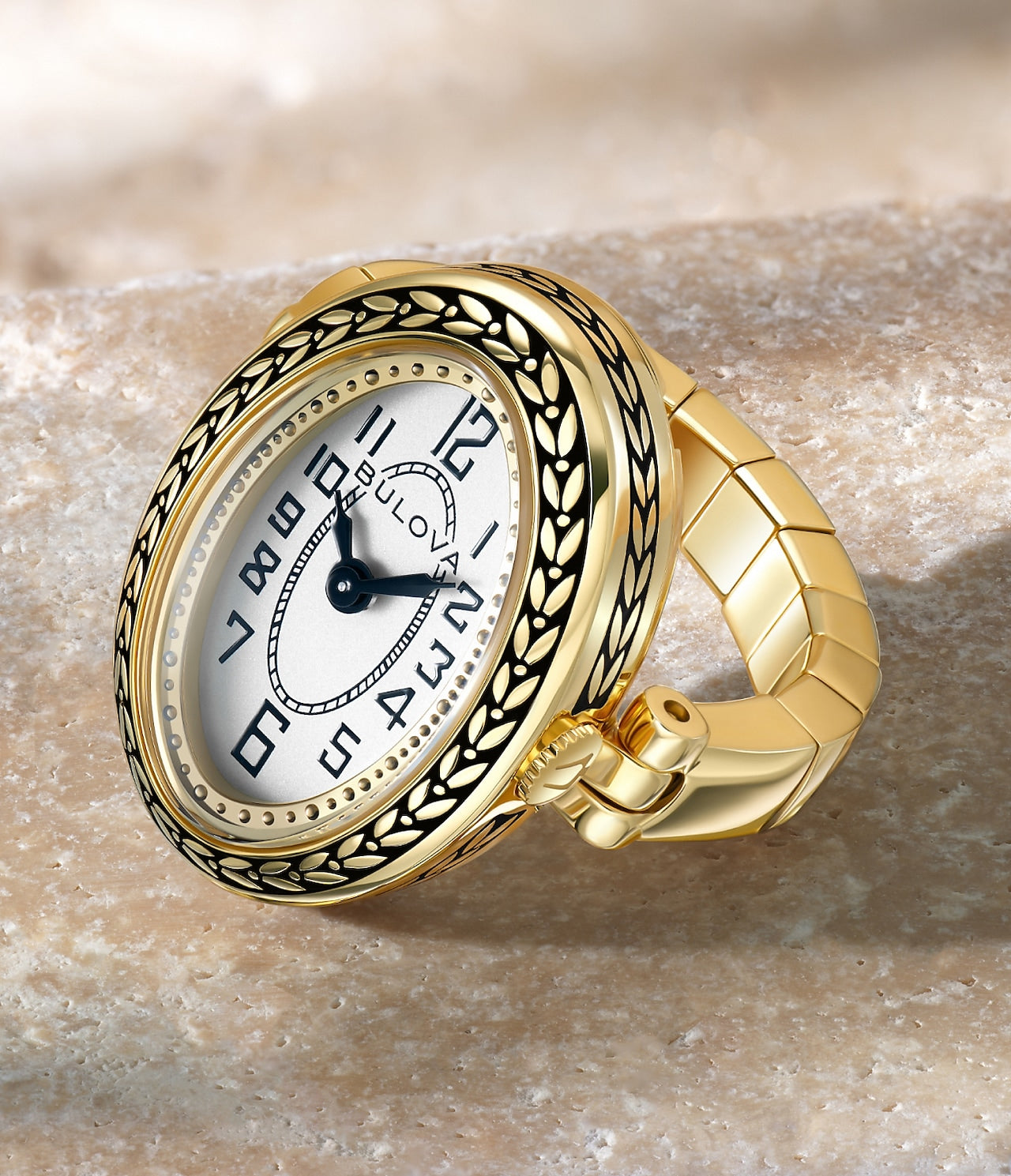 Bulova Ladies Art Deco Ring Watch