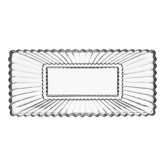 MIkasa Estate 14.75" Lead Free Crystal Tray