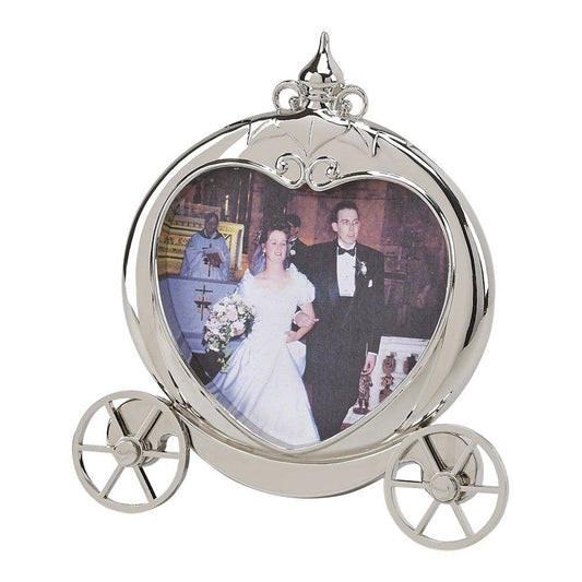 Princess Pumpkin Coach Polished Finish Silver Frame