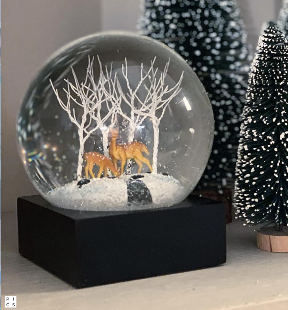 Deer in Woods Snow Globe