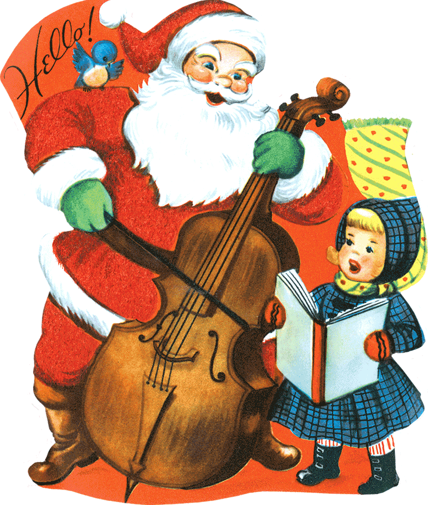 Merry Christmas Retro Christmas Greeting Card Packet