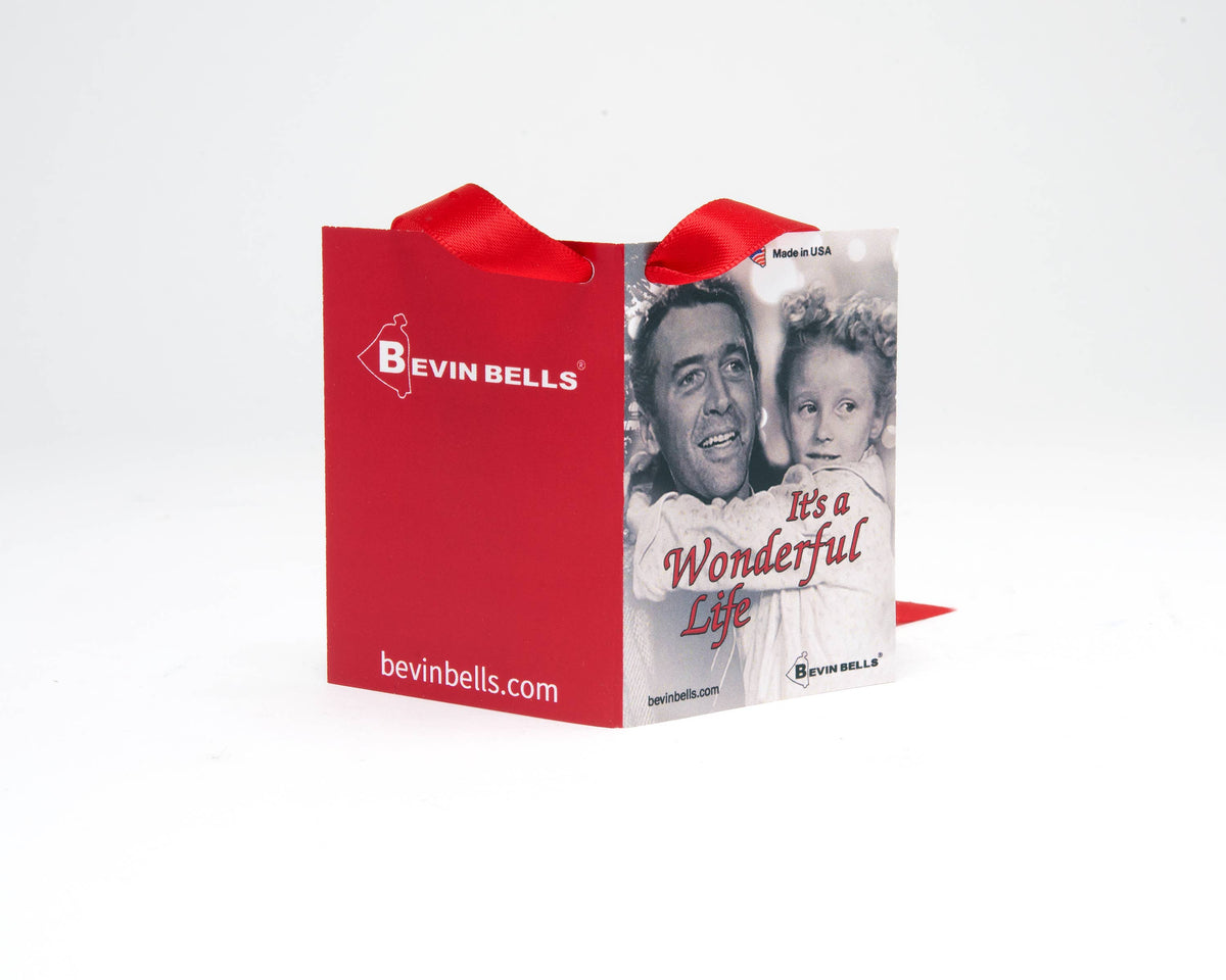 It's a Wonderful Life Authentic Remake Keepsake Bell in a Velvet Bag