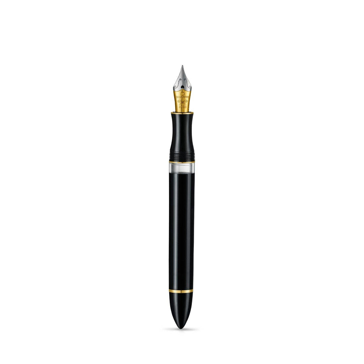 Sheaffer Balance III E893 Glossy Black and Gold Trims Fountain Pen (Medium Nib)