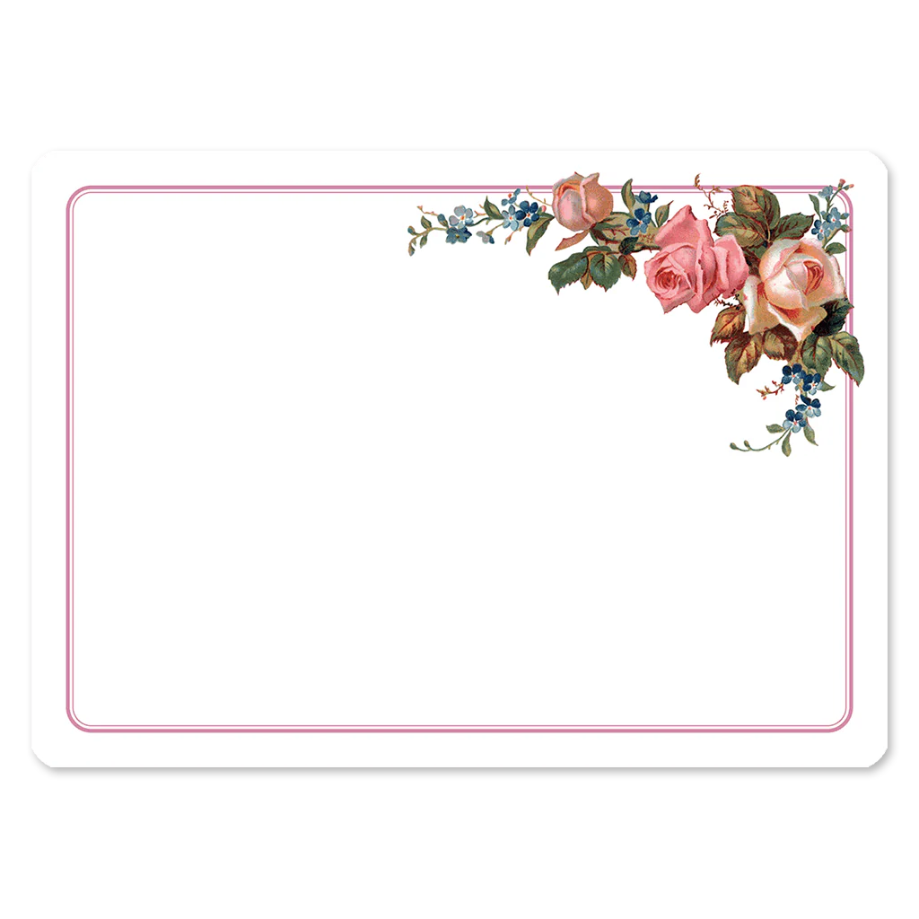 Romantic Roses Correspondence Cards (Social Stationery Set)