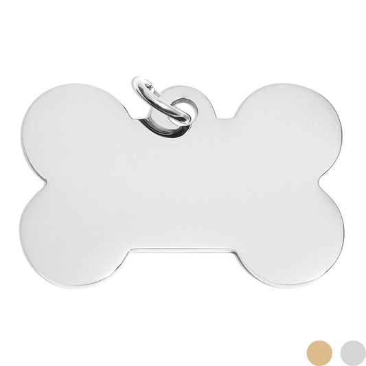 Large Stainless Steel Dog Bone Tag