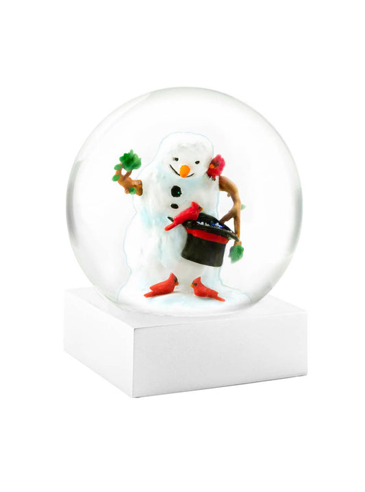 Snowman with Birds Snow Globe