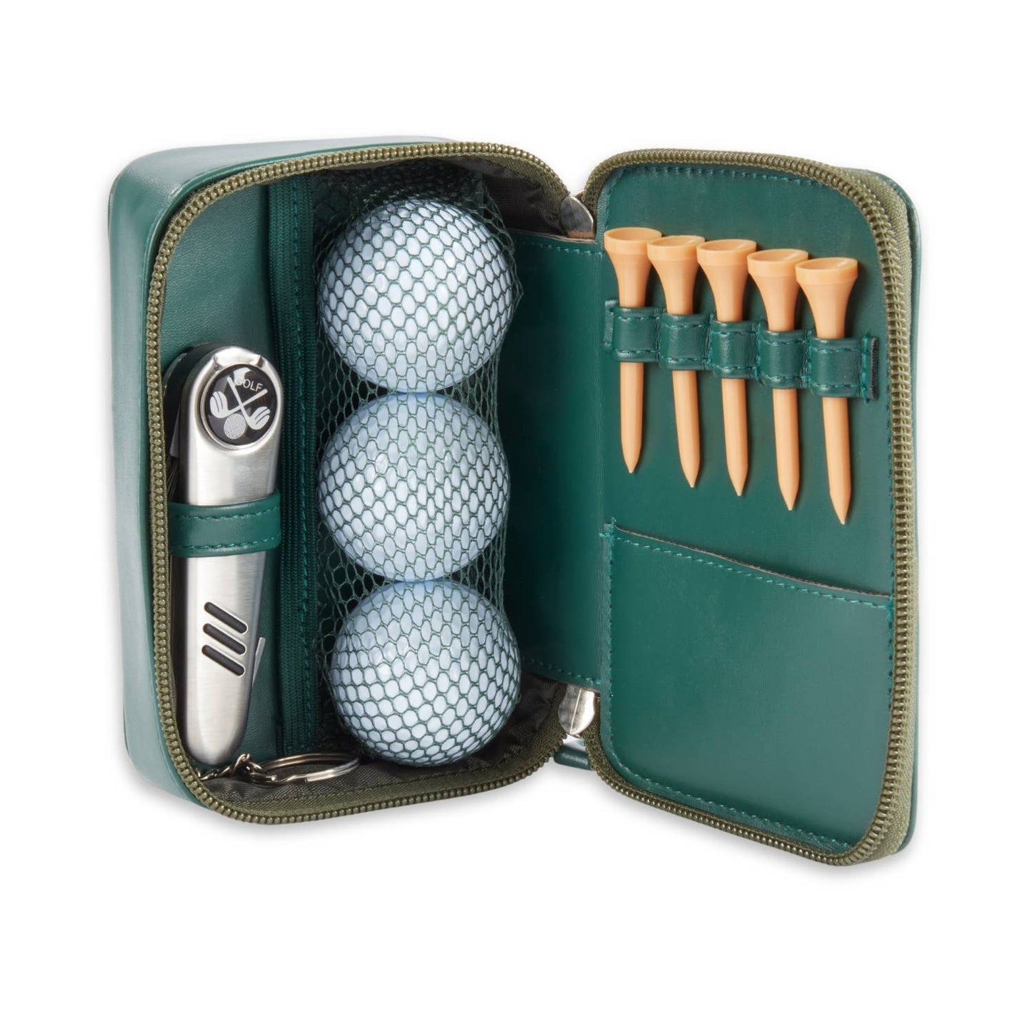 Green Leather Putter Golf Set