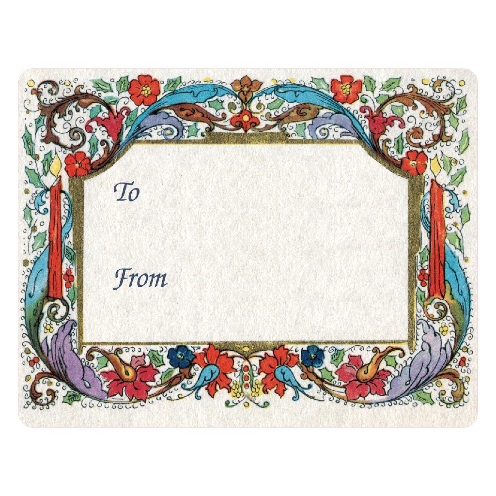 Vintage Christmas - Holiday Sticker Box