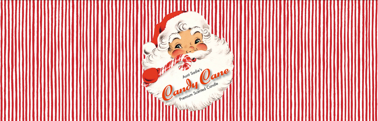 Aunt Sadie's Candy Cane Santas Candle: Candy Cane Scent