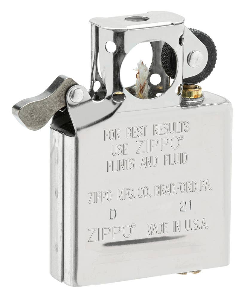 Zippo Lighter Pipe Insert - Chrome or Gold Plated