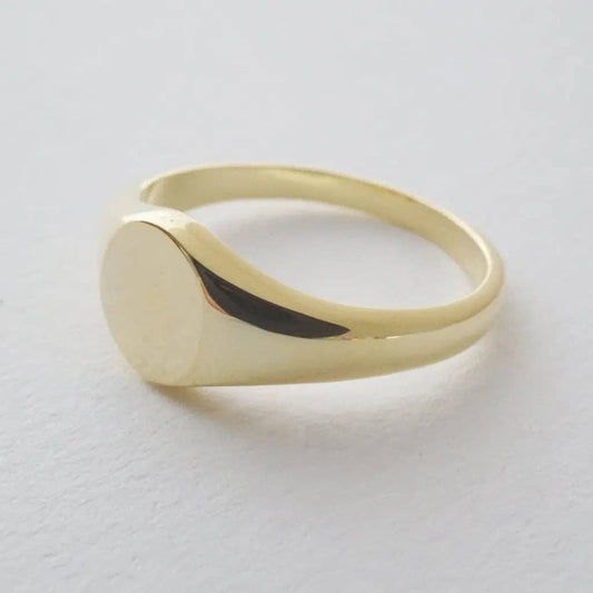 18kt Gold Plated Signet Ring