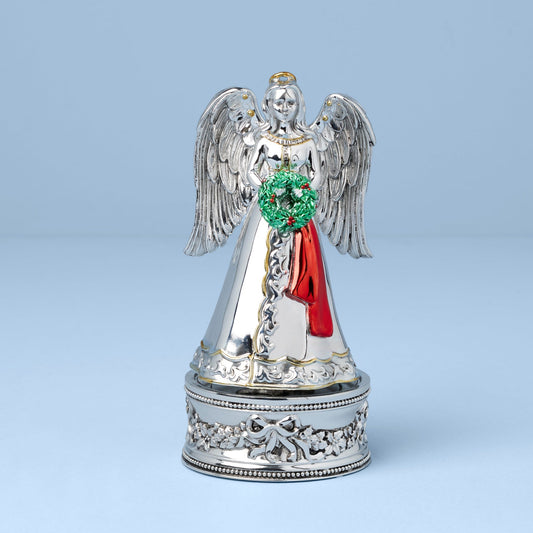 Reed & Barton Vintage Christmas Musical Angel Silverplate Figurine