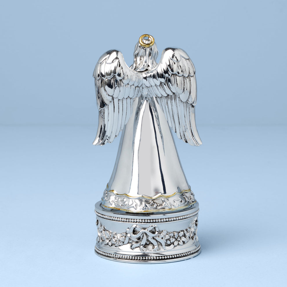 Reed & Barton Vintage Christmas Musical Angel Silverplate Figurine