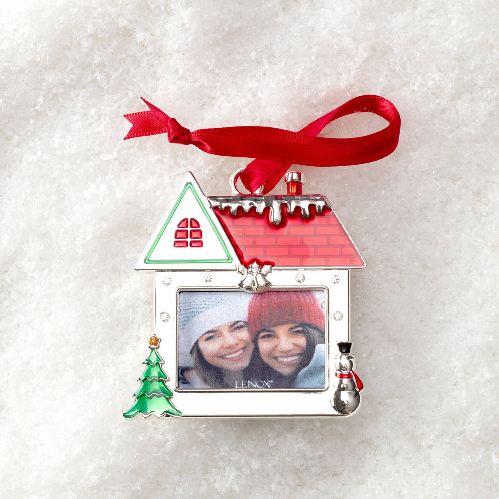 Lenox House Photo Frame Silverplate Ornament