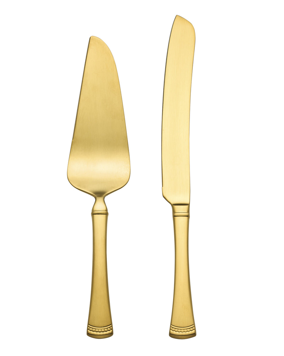 Lenox Portola Gold Cake Knife & Server Dessert Set