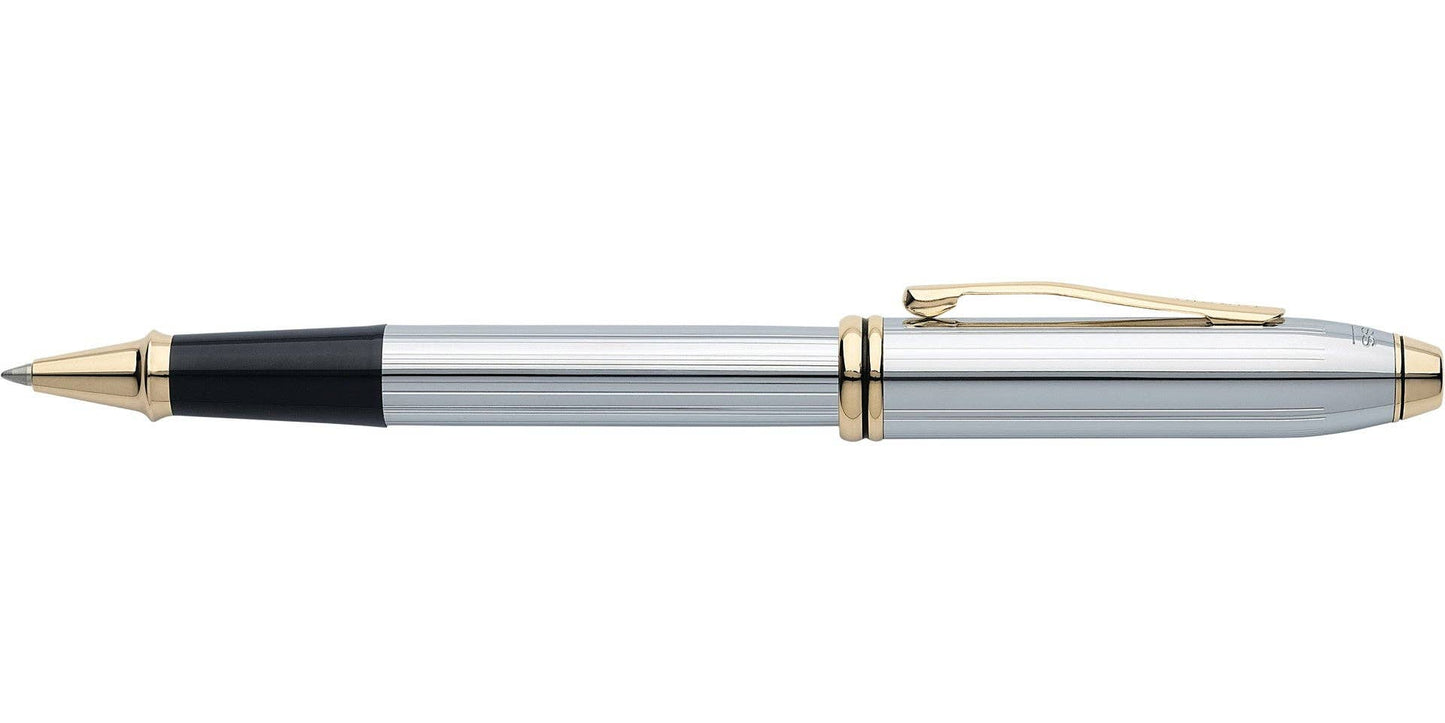Cross Townsend® Medalist® Chrome with 23kt Gold Plated Appointments Rollerball Pen
