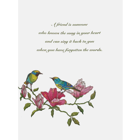 Friendship Bird Song Card