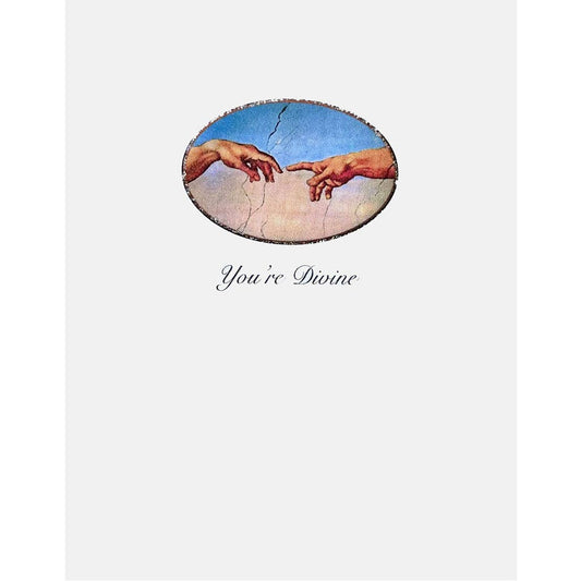 You're Divine Card (Michelangelo's Creation)