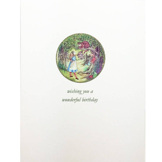 Alice in Wonderland Birthday Card