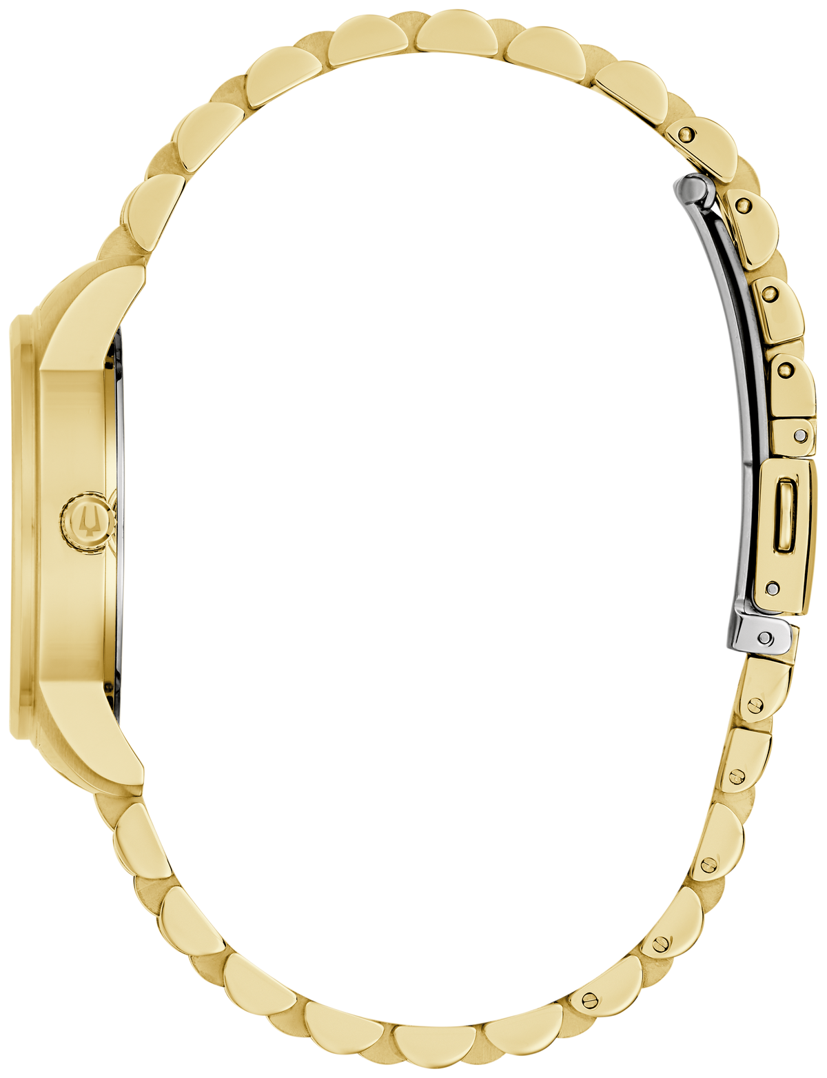 Bulova Ladies Classic Our Lady of Guadalupe Diamond Accent Gold-Tone Watch
