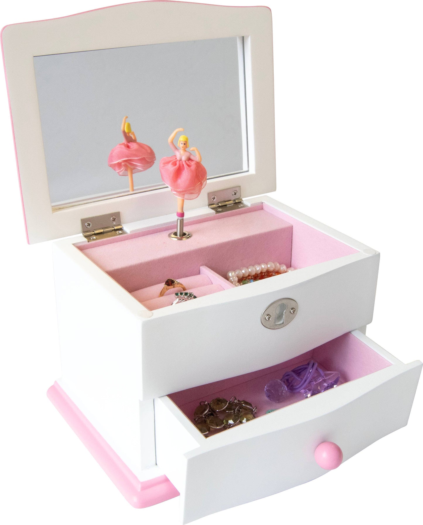 Mele & Co. "Katie" Girls Wooden Ballerina Music Jewelry Box