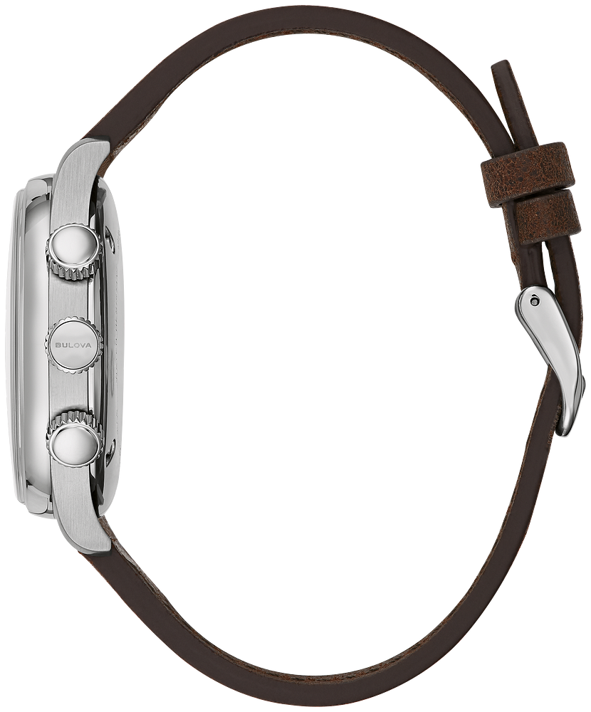 Bulova A-15 Pilot Automatic Watch with Brown Leather Strap