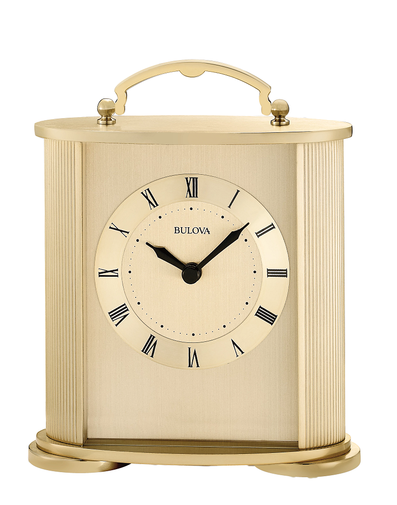 Bulova Arthur Gold Tabletop Carriage Clock