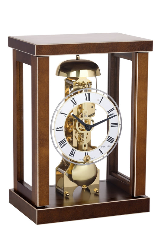 Hermle "Brayden" Walnut Mechanical Mantel Clock