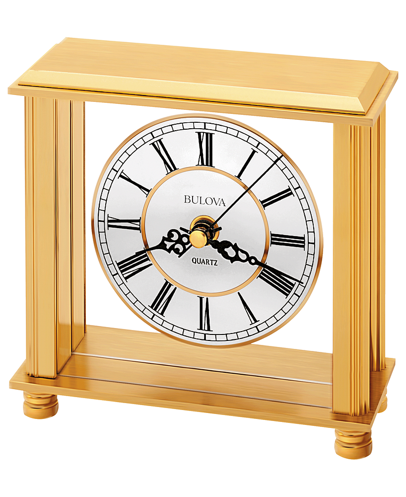 Bulova Cheryl Small Gold Clock