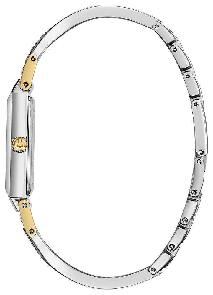 Bulova Ladies Classic Silver & Gold, Diamond & Pearl Watch