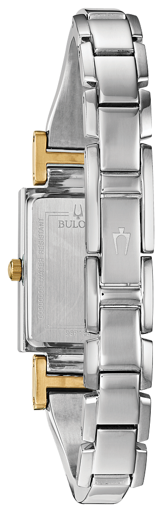 Bulova Ladies Classic Silver & Gold, Diamond & Pearl Watch