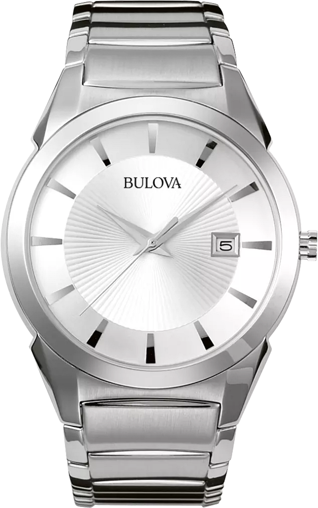 Bulova Classic Silver & Stainless Steel Watch