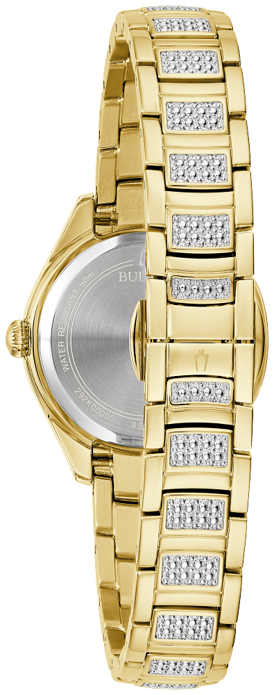 Bulova Ladies Crystal & Gold Watch