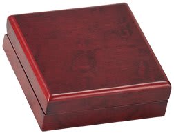 Rosewood Finish Medal, Coin, etc. Presentation Keepsake Box