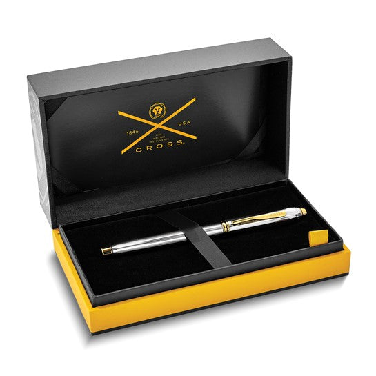 Cross® Townsend Medalist® Chrome and 23 Karat Gold Plated Trim Fountain Pen
